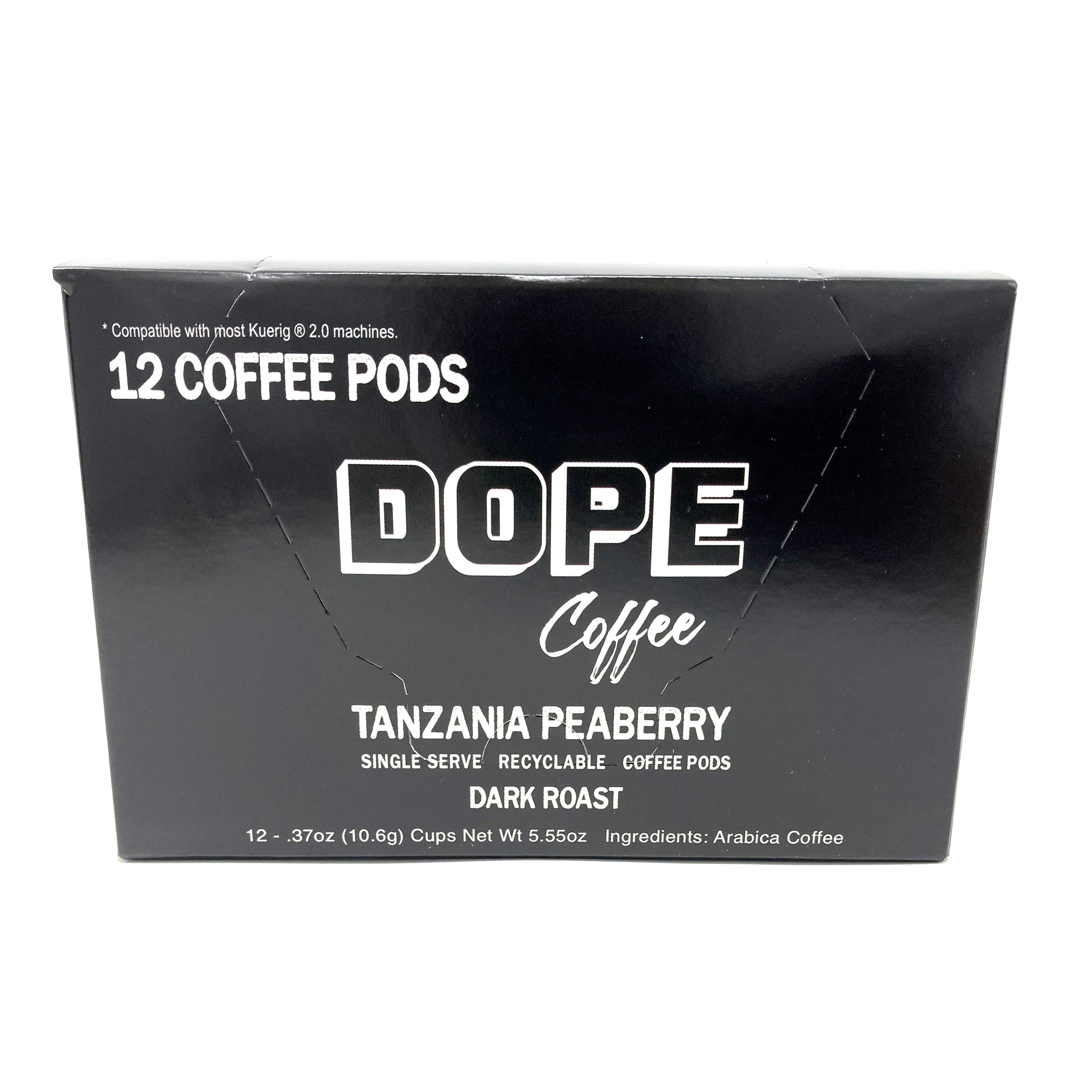 Dope Coffee Tanzania Peaberry K-Cup coffee pods