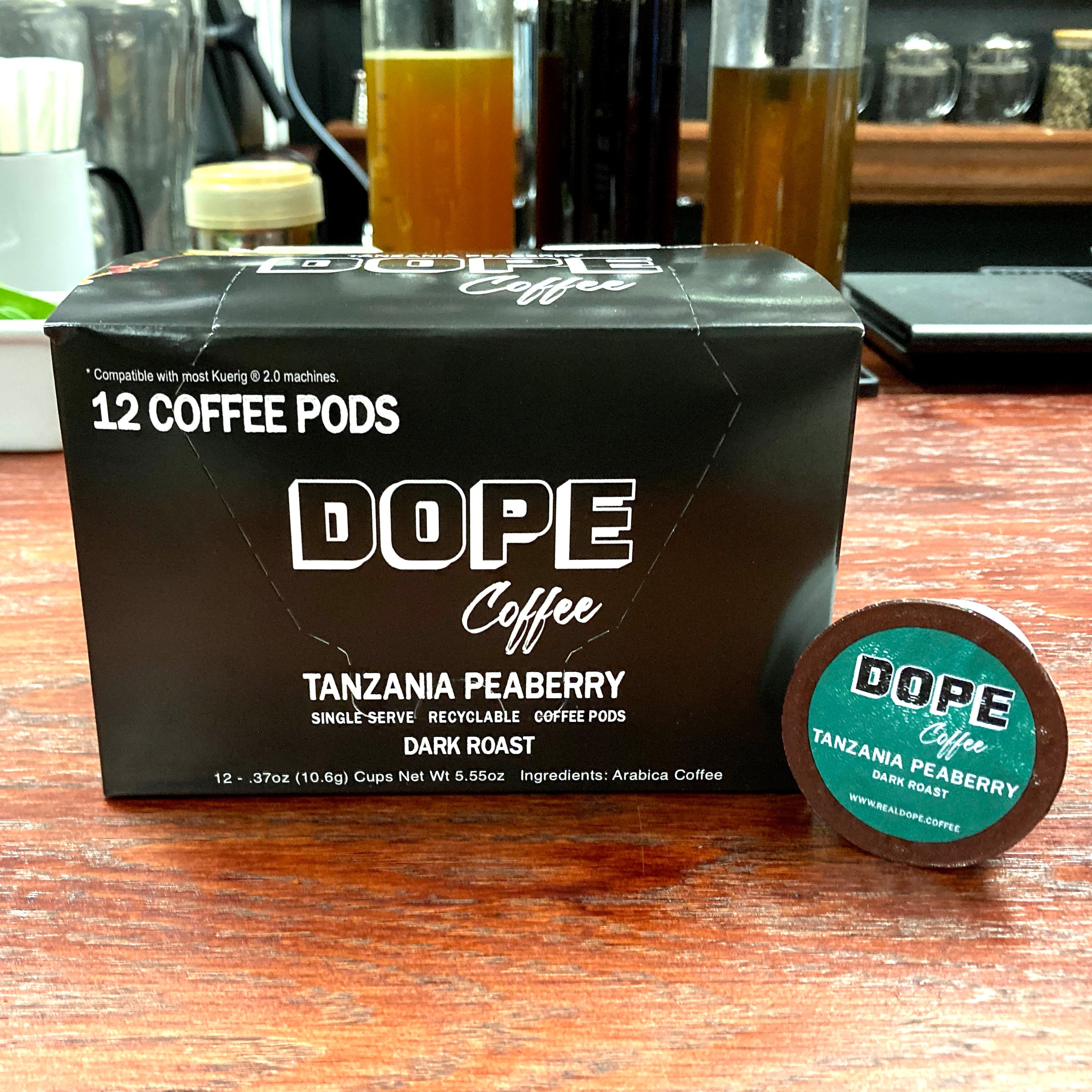 Dope Coffee Tanzania Peaberry K-Cup coffee pods