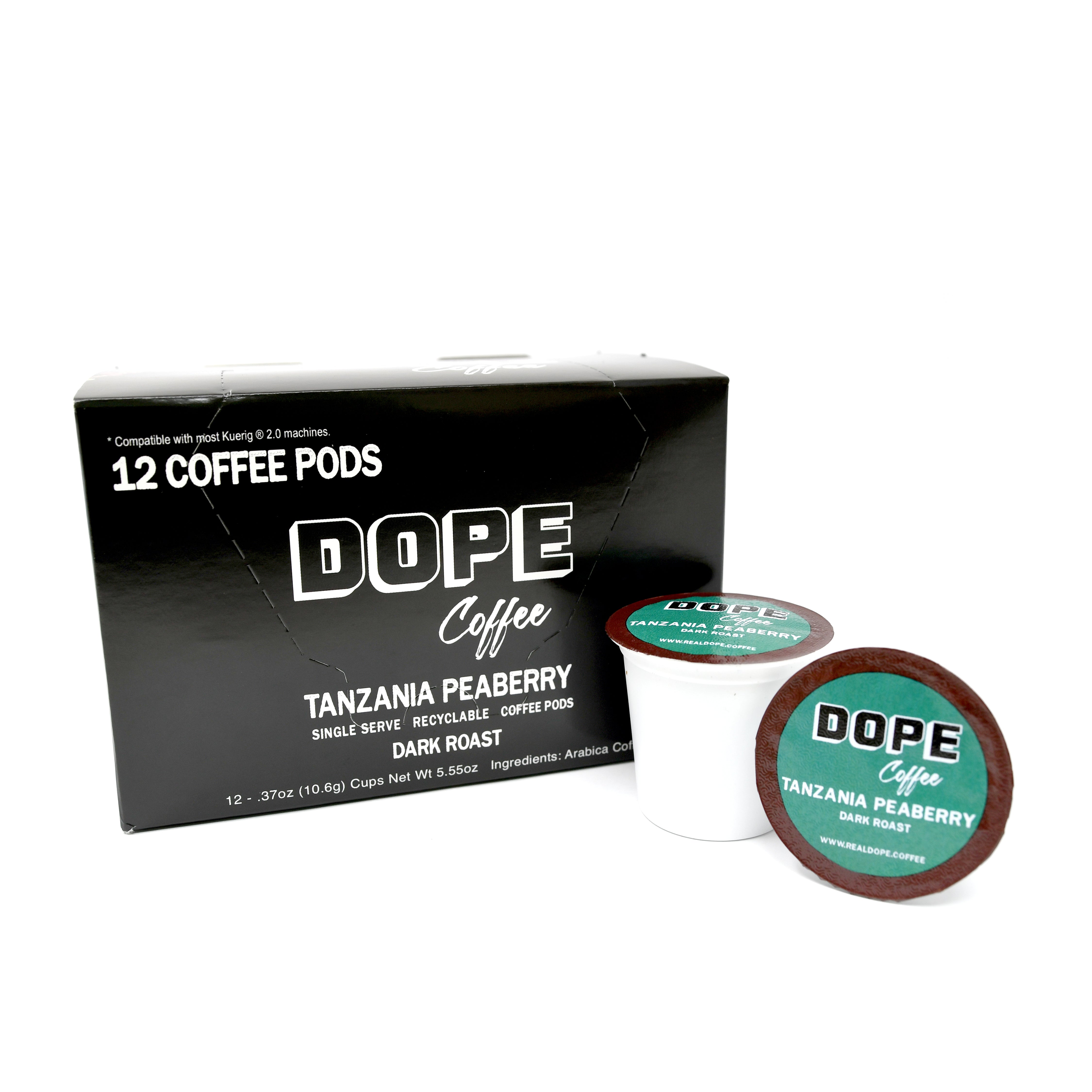 Dope Coffee Tanzania Peaberry K-Cup coffee pods
