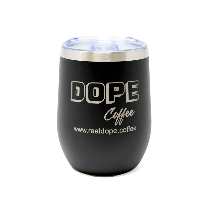 Dope Coffee black stainless steel tumbler