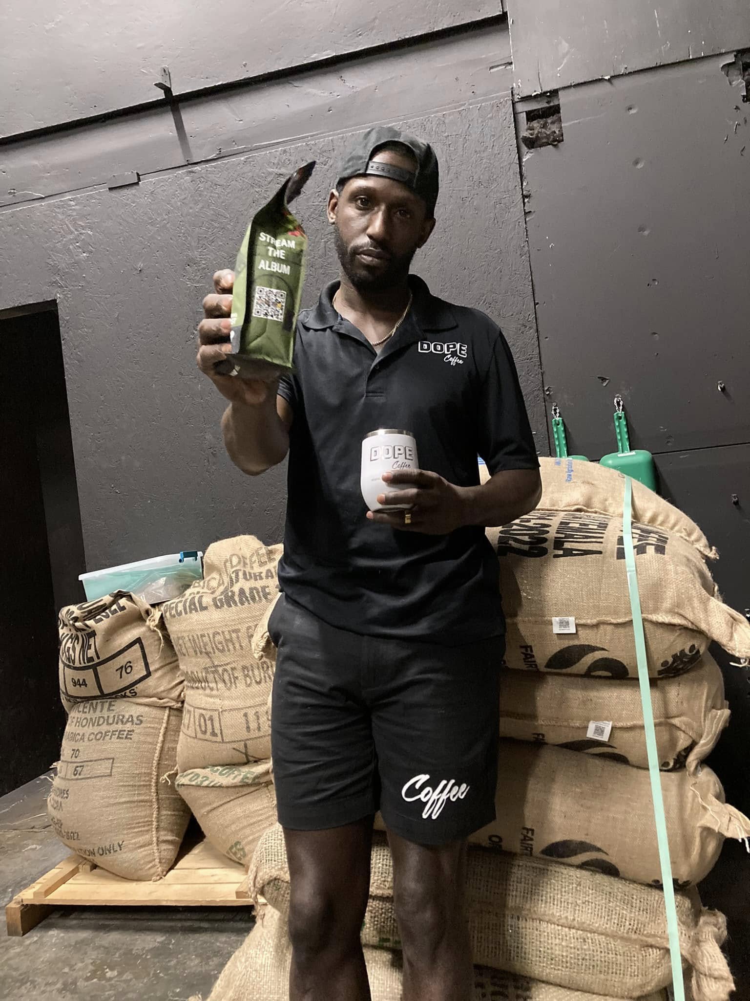 Mike The Rapper at the roastery — Ethiopian Dripp origin