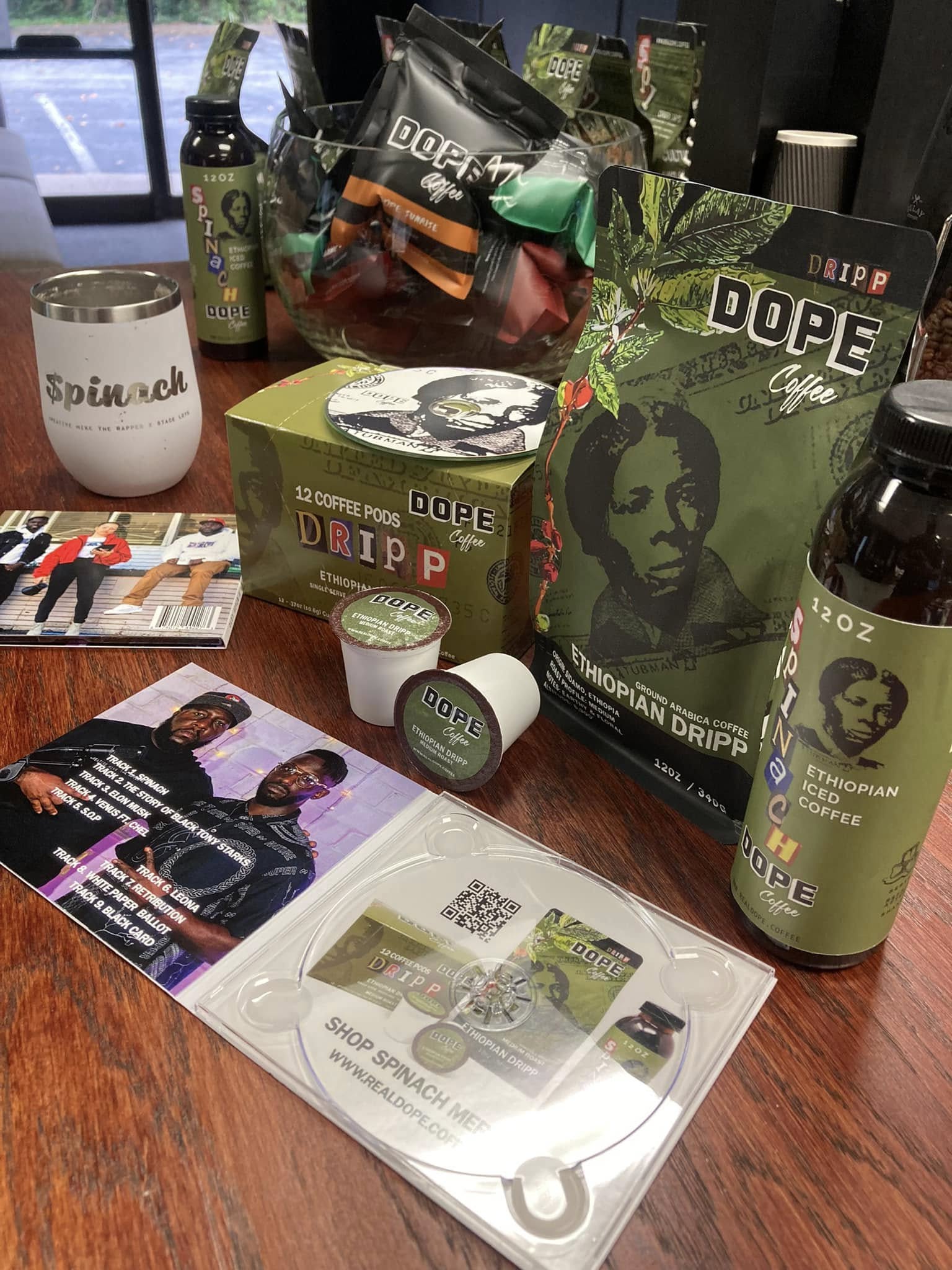 Ethiopian Dripp — full product family, tablescape