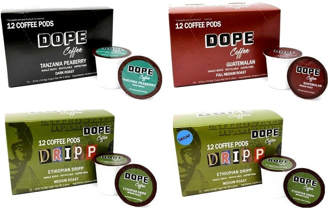 All four Dope pod boxes
